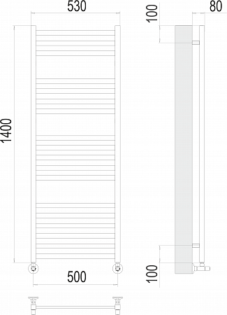 Грета П18 500х1400 Полотенцесушитель  TERMINUS Кирово-Чепецк - фото 3