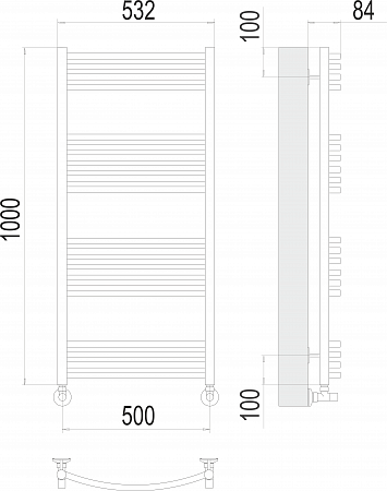 Классик П20 500х1000 Полотенцесушитель  TERMINUS Кирово-Чепецк - фото 3