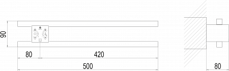 Полка Электро П2 ПРОФ 500х90 NEW Кирово-Чепецк - фото 4